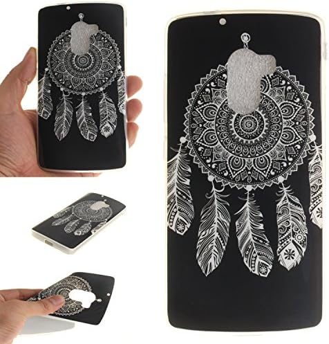 Qiaogle Phone Case - Soft TPU Silicone Case Cover Back Skin for Lenovo K4 Note A7010 / Vibe X3 Lite (5.5 inch) - TX38 / White feathers Windbell