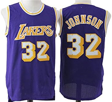 Los Angeles Magic Johnson Mens Jersey Purple Retro M