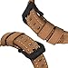 VIGOSS Leather Strap Compatible with Galaxy Watch 46mm Bands/Gear S3 Frontier Band Men 22mm Premium Vintage Crazy Horse Bracelet Replacement for Samsung Galaxy Watch 46mm/Gear S3 Smartwatch Brown
