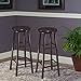 Winsome Wood Oakley Swivel Seat Bar Stools, 2-PC, Espresso Finish, 30.94”