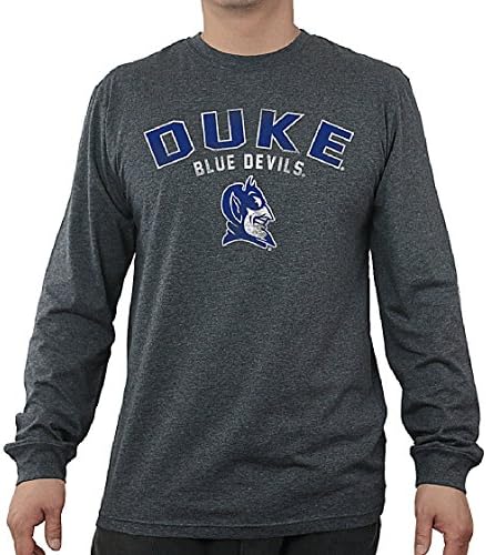 Duke Blue Devils Charcoal Heather Mens Core Long Sleeve T Shirt