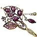 FOONEE Women Girls Retro Peacock Tassels Alloy Hair Pin Hair Stick,Purple