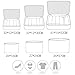 YH Pretty 6pcs Packing Cubes Set Travel Luggage Organizer Bag 3 Cubes 3 Pouches