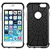LUVVITT [Ultra Armor] Shock Absorbing Case Best Heavy Duty Dual Layer Tough Cover for Apple Phone 6/6s Plus - Black / White