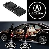 bearfire 2 Pcs Wireless Car Door Led Welcome Laser Projector Logo Light Ghost Shadow Light Lamp Logos (Acura)