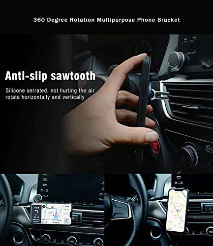 WYMECT Multipurpose Mobile Phone Bracket Holder Stand 360 Degree Handsfree Rotation Cellphone Mount for Car Home 3 Pack - Thumbnail 2