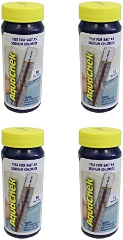 AquaChek White Swimming Pool and Spa 10 Count Sodium Chloride Test Kit (4 Pack)