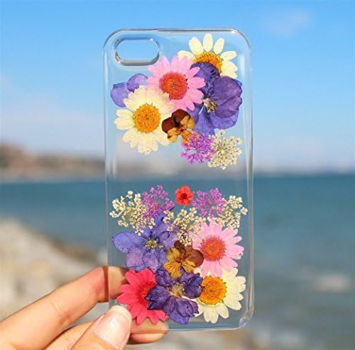 Pressed Purple Mix Flowers Case for iPhone X, XS, Xs Max, XR, 8/7/6, 8/7/6 Plus, 5/5s, SE- Samsung Galaxy S10, S10 E, S10+, S9, S9+, Note 9, 8, S8, S8+, S7 Edge, S6, S6 Edge- LG V20, V30, G6, G5