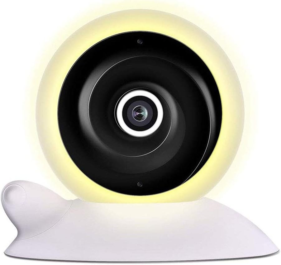 WiFi Home Security Camera,WOMO 960P 360° Wireless Baby Monitor Night Vision Two Way Audio Smart Panoramic Motion Detection IP Camera Security(Black)