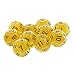Pack of 10 Yellow Twelve Sided D12 Dice Playing D&D Warhammer RPG Board Game Favours