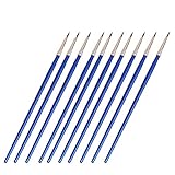10Pcs Miniature Fine Paintbrushes Detail Painting Brushes for Watercolor Acrylic #0