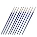 10Pcs Miniature Fine Paintbrushes Detail Painting Brushes for Watercolor Acrylic #0