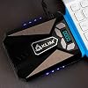 KLIM-Cool-Universal-Gaming-Laptop-PC-Cooler-High-Performance-Fan-for-Fast-Cooling-Action-USB-Hot-Air-Extractor-New-2021-Version-Blue KLIM Cool Laptop Cooler Fan - NEW 2023 - Innovative Portable Cooling Design with Display - External Gaming Cooler - High…