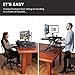 G-PACK PRO – Desktop Standing Desk Converter | Sit-To-Stand Work Desk Riser | Adjustable from 5.7” to 19.7” | Fits Dual Monitor -Removable Keyboard Tray | Ergonomically Designed for Multipurpose Worksthumb 4