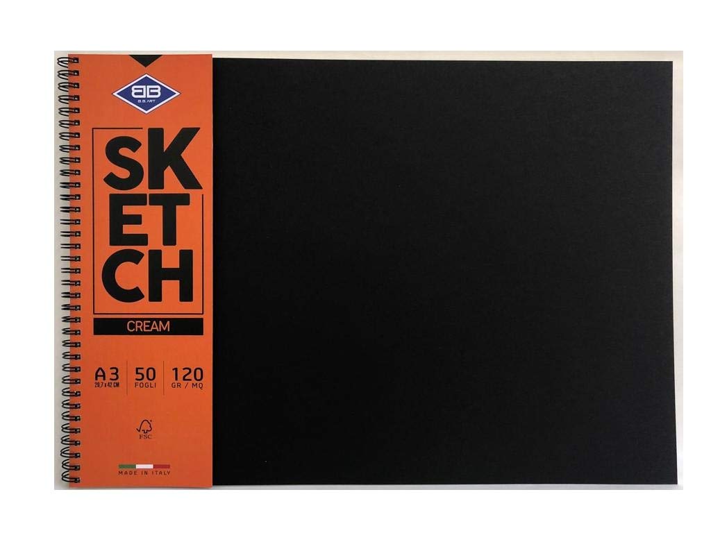 AEROGRAFANDO Sketch Cream Block for Drawing A3 120gsm