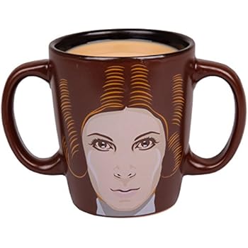 Star Wars Princess Leia Double Handled Ceramic Coffee Mug - 11 oz