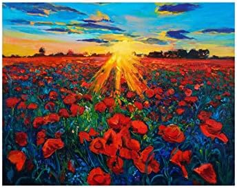 Poppy Flower Custom Collage Poster Paper Print Wall Art Living Room Home Office Decor 11" x 14"