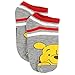 Winnie the Pooh Girls Toddler 6 pack Socks (Shoe: 10-4 (Sock: 6-8), Winnie Blue/Grey)