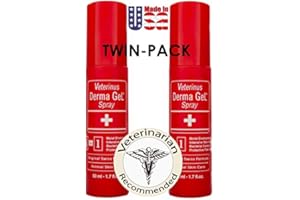 Veterinus Derma GeL® - Natural Spray 50mL - 1.7 fl.oz. (Twin-Pack of 2 x 50mL) - CAT Safe Non Toxic Contains: Freeze Dried Lavender extr. (no Essential Oil)