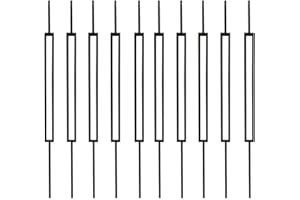 Elecmate Iron Balusters for Staircase Interior (Box of 10) Stair Spindles 1/2" Square Metal Balusters - Hollow Single Rctangle Staircase Spindles (Real Satin Black), E08