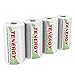 Tenergy Centura 1.2V NiMH Rechargeable D Battery, 8000mAh Low Self Discharge D Cell Batteries, Pre-Charged D Size Battery, 4 Pack - UL Certified