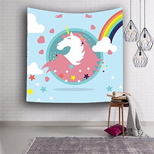 HONTOD Unicorn Tapestry Wall Hanging Wall Art Tapestry For Home Decor/Birthday Party Decor