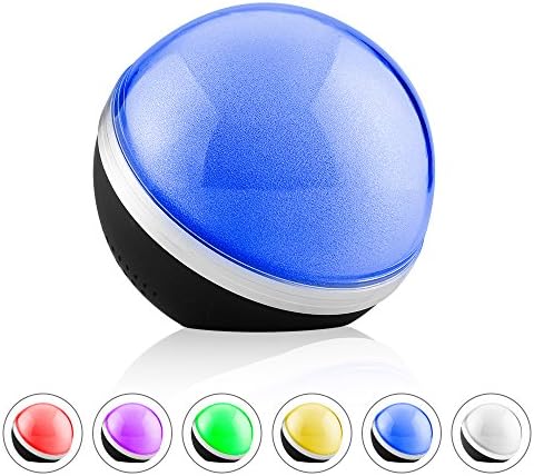 Bluetooth Speakers,Ximfor Portable Wireless Speaker with 6 LED Visual Modes and Build-in Microphone Support Hands-free Function, for iPhone 7 Plus,7,Samsung,HTC and More