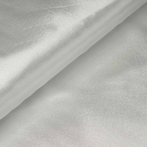 BalsaCircle 54-Inch x 10 Yards White Satin Fabric by The Bolt - Wedding Party Decorations Sewing DIY Crafts Costumes