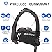 Wireless Bluetooth Headphones New m. 2018 - Best Workout Earbuds - IPX5 - Running Headphones - Sports Headphones - Bluetooth Earbuds w/Mic Noise Cancelling Headphones - Wireless (Premium Black)