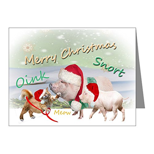 Pig Christmas Cards 