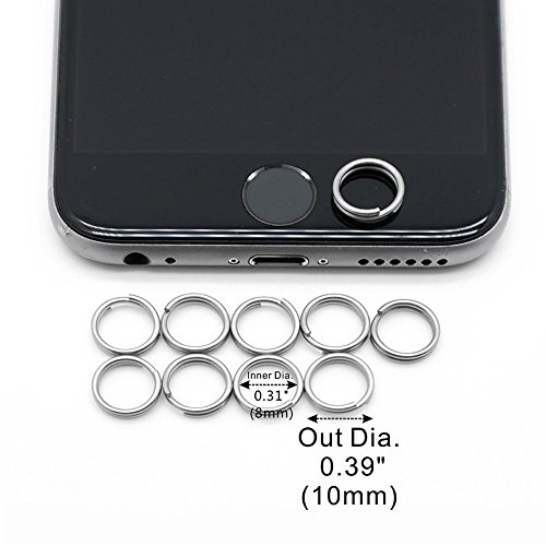 TIEDC Split Rings Titanium Small Key Rings Pack of 10 (10mm) Pricepulse