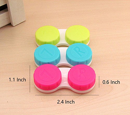 2 KISEER+Colourful+Contact+Container+Storage