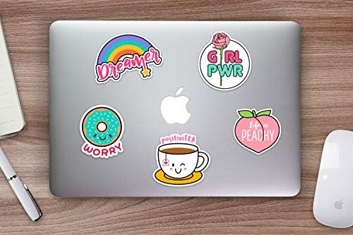 Cute Kawaii Inspirational Vinyl Decal Laptop Sticker Pack for Girls
