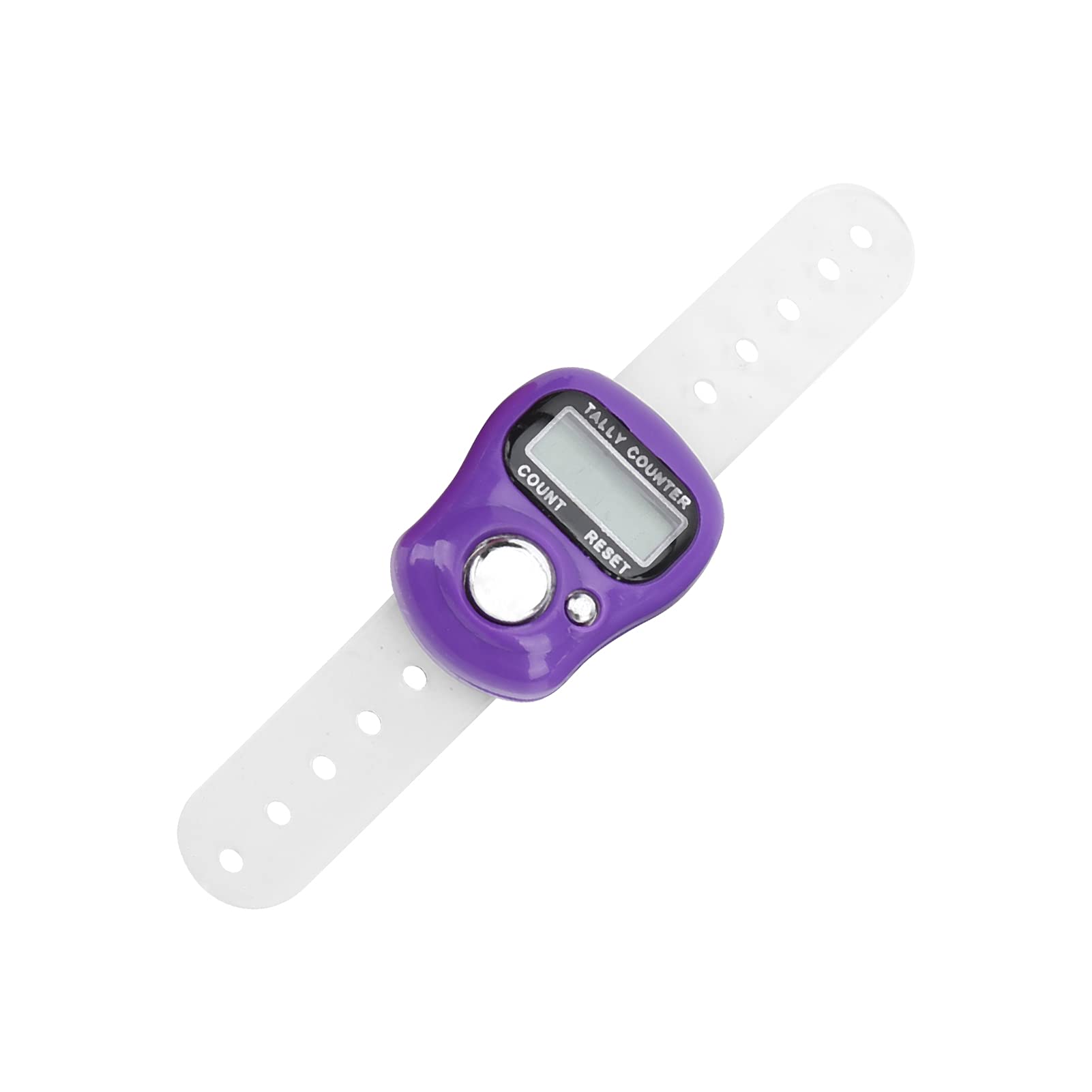 Acouto Lap Counter For Swimming Electric Finger Counter With Resettable 5 Digit Lcd Hand Tally Counter For Praying And Walking Abs+Siliconelt Swimming Lap Counter Finger Counter (Purple)