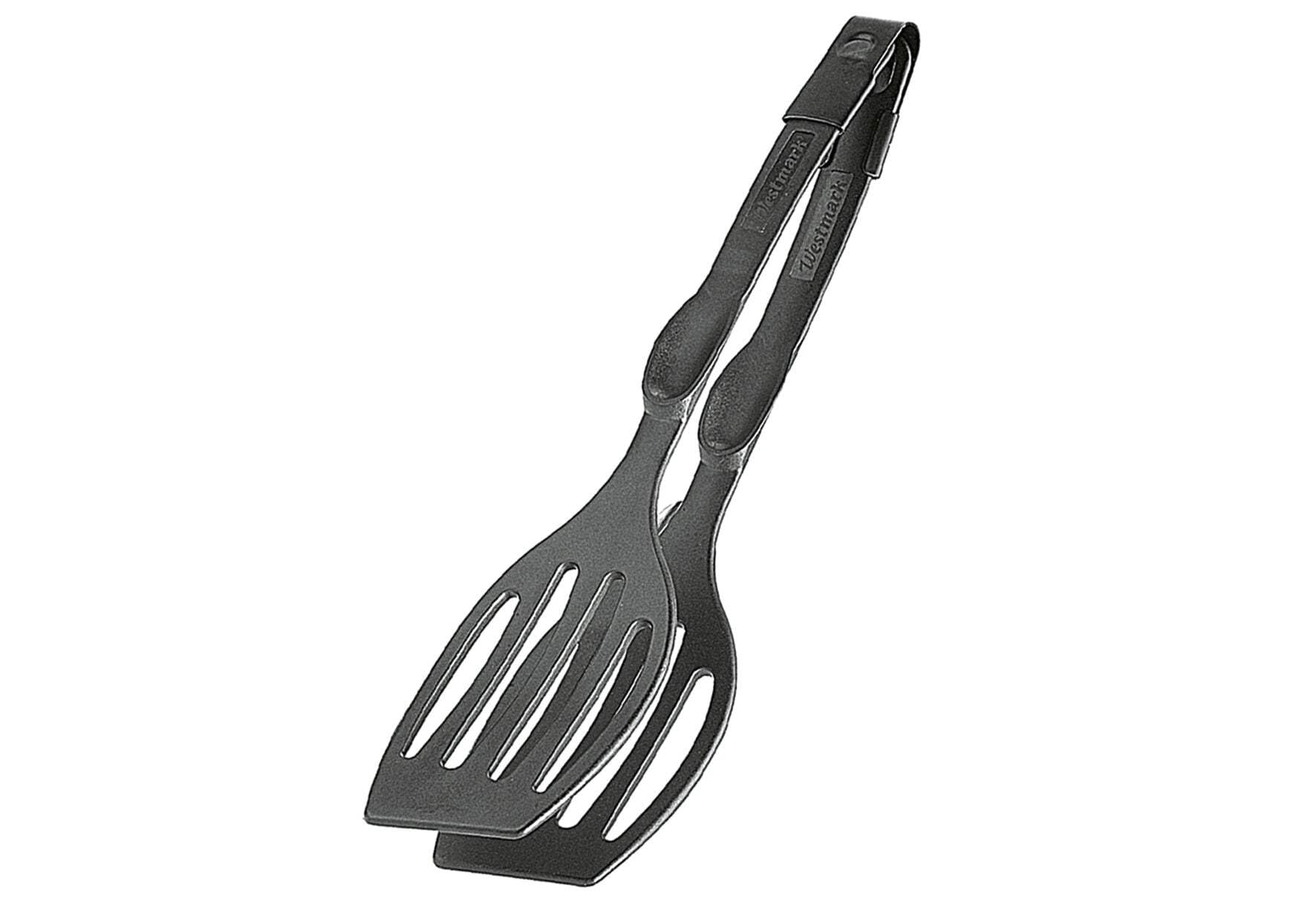 Westmark Double Spatula/Serving Tongs, Length: 28.9 cm, Plastic, Duetto Flonal, Black, 21002260