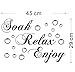 Lchen Soak Relax Enjoy PVC Wall Sticker Decal Home Bathroom Background Decor Removable
