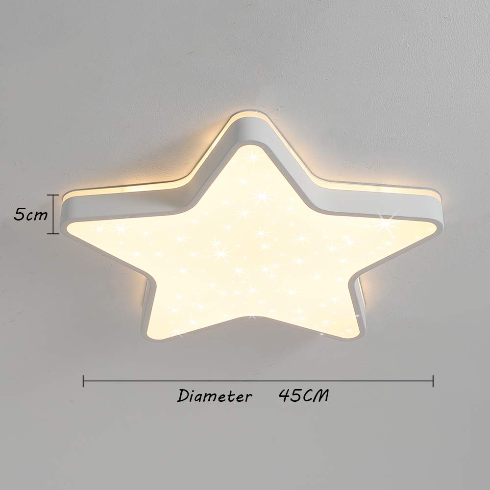 48W Ø60 cm Blanco cálido 3000K para guardería Luz de techo de estrella