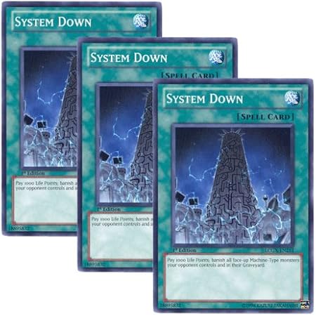 Amazon 3枚セット 遊戯王 英語版 Lcgx En213 System Down システム ダウン ノーマル 1st Edition トレカ 通販