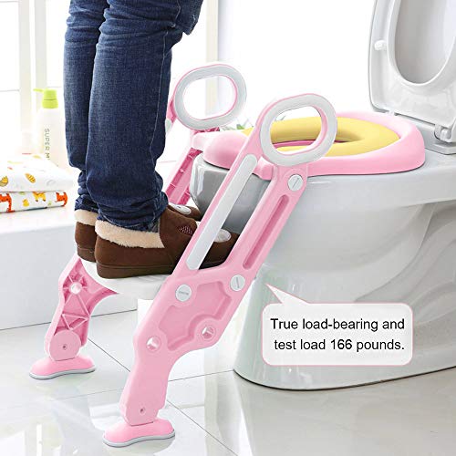Mangohood Potty Training Toilet Seat with Step Stool Ladder for Boys and Girls Baby Toddler Kid