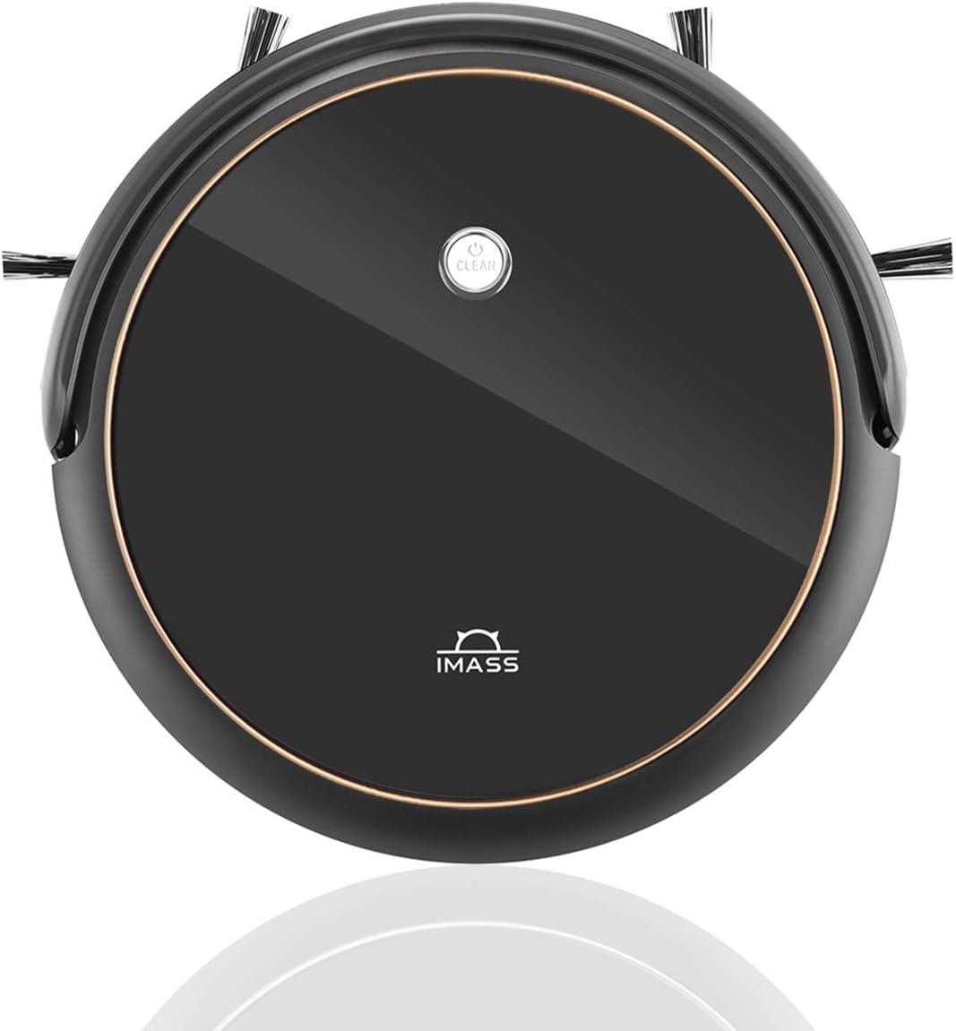 IMASS Robot Vacuum, Model A3 with Smart Path Planning, Max 1400pa High Suction Vacuum, Ultra-Thin Body, Super Silent, Built-in Blade Cleaning Brush Pet Hair Care for Hard Floors and Low Pile Carpet