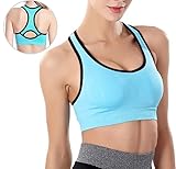 Fitglam Womens Workout Sports Bra Yoga Top Seamless with Racerback 3/2/1pack