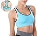 Fitglam Women Racerback Sports Bra High Impact Workout Bras No Bounce 1-3 Pack