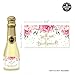 Wedding Party Mini Champagne Bottle Labels, Set of 10 Elegant Bride Proposal Stickers Asking Family, Best Friends Will You Be My Bridesmaid, Maid Matron of Honor? Gift Bag, Box, Mini Wine Bottle Label