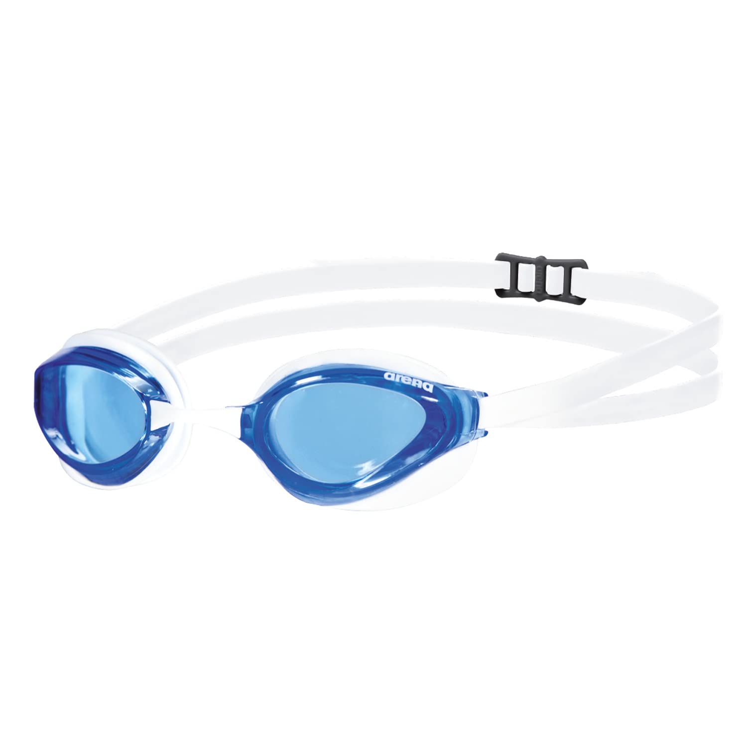 ARENA Unisex Adult Racing Python Goggles - Clear Blue/White, One Size