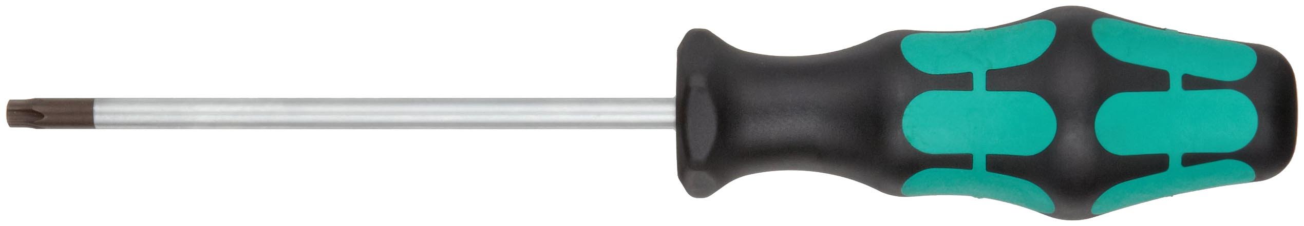 Wera 05138264001 27 x 115 mm 367 TX BO Screwdriver for Tamper-Proof TORX Screws - Silver