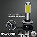 Alla Lighting Xtreme Super Bright LED 881 889 Fog Light Bulbs - High Power COB Universal 881 LED Bulb Fog Lights Lamp Replacement - 6000K Xenon White