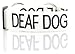DEAF DOG White Color Coded L-XXL Semi-Choke Dog Collar (No/Limited Hearing) PREVENTS Accidents By Warning Others of Your Dog in Advance