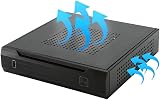 Compasty ITX Computer Case TX02 Mini Desktop HTPC Chassis Black SPCC view 7