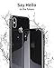 NOHON iPhone X Case, Slim Fit Ultra-Thin Case Lightweight, [Magnetic Adsorption Technology] [Metal Frame] [Clear Tempered Glass Back] [Support Wireless Charging] for iPhone X/10 (Black)