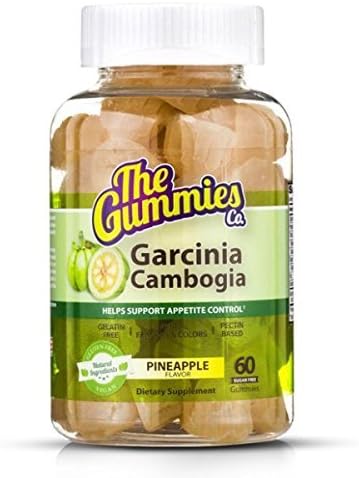 The Gummies Co. Garcinia Cambogia, 100% All Natural Appetite Control Gummy, Pineapple, 60 Sugar Free Gummies by The Gummies Co